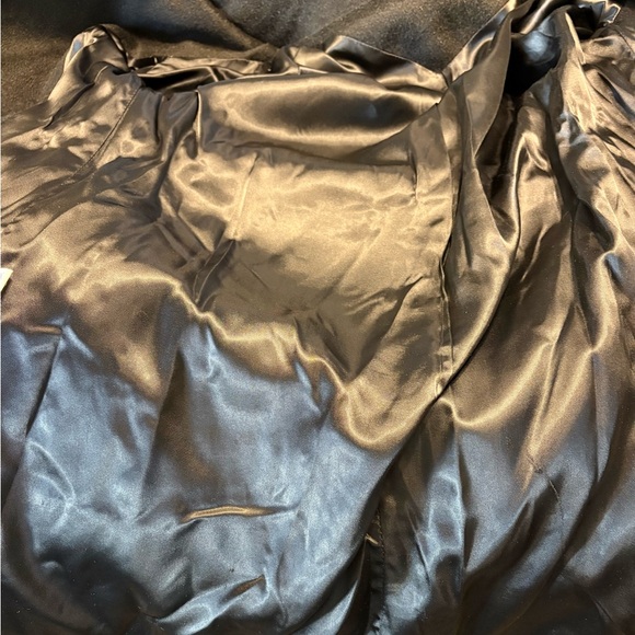 FABULOUS! FABULOUS! Vintage 50’s/60’s Black Wool Faux Fur Trim Coat, Size S, EUC - Picture 6 of 8